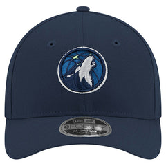 New Era Minnesota Timberwolves 9FORTY Stock M-Crown Adjustable Hat Navy