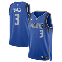 Nike Anthony Davis Dallas Mavericks Unisex Swingman Player Jersey Icon Editi- Blue