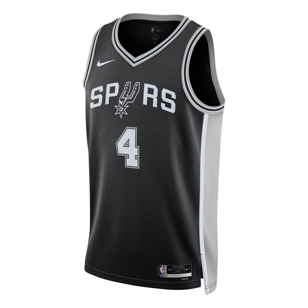 Nike De'Aaron Fox San Antonio Spurs Unisex Swingman Player Jersey Icon Edition Black