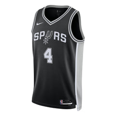 Nike De'Aaron Fox San Antonio Spurs Unisex Swingman Player Jersey Icon Edition Black
