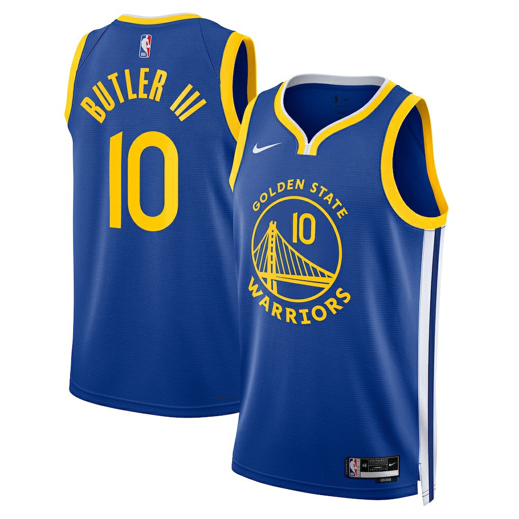 Nike Jimmy Butler Golden State Warriors Unisex Swingman Jersey Icon Editi- Royal