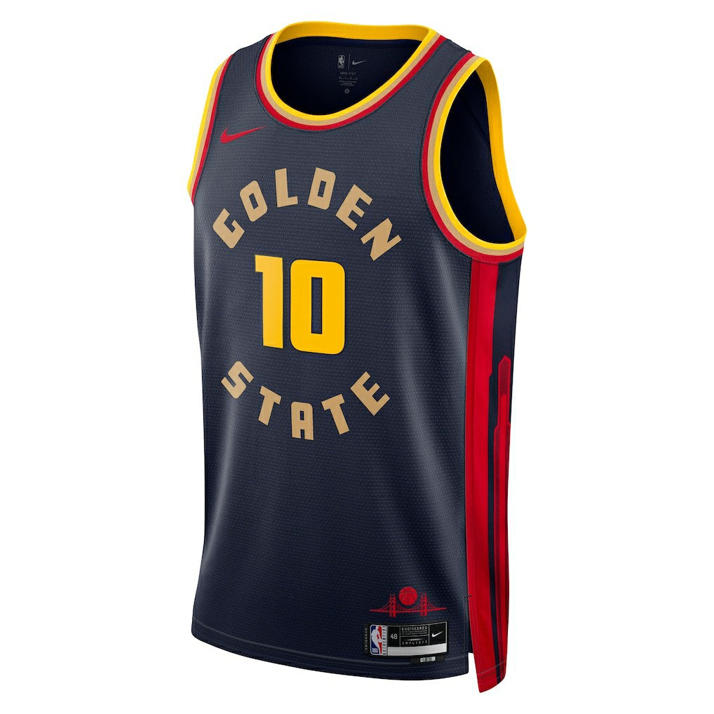 Nike Jimmy Butler Golden State Warriors Unisex Swingman Jersey City Editi- Navy