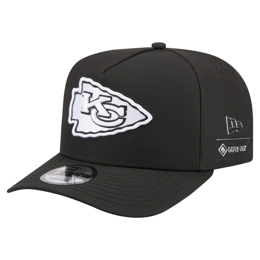 Kansas City Chiefs New Era Gore-Tex A-Frame 9FIFTY Adjustable Hat - Black - NFL