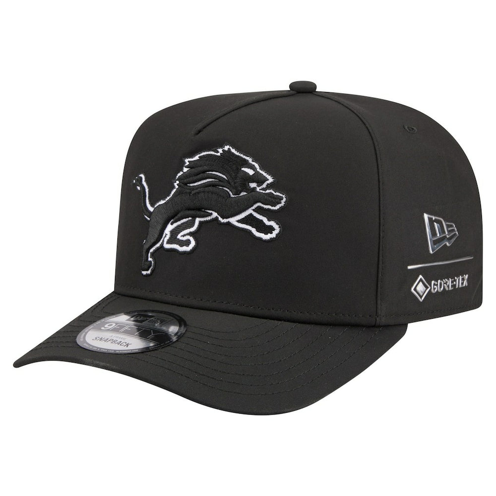 Detroit Lions New Era Gore-Tex A-Frame 9FIFTY Adjustable Hat - Black - NFL