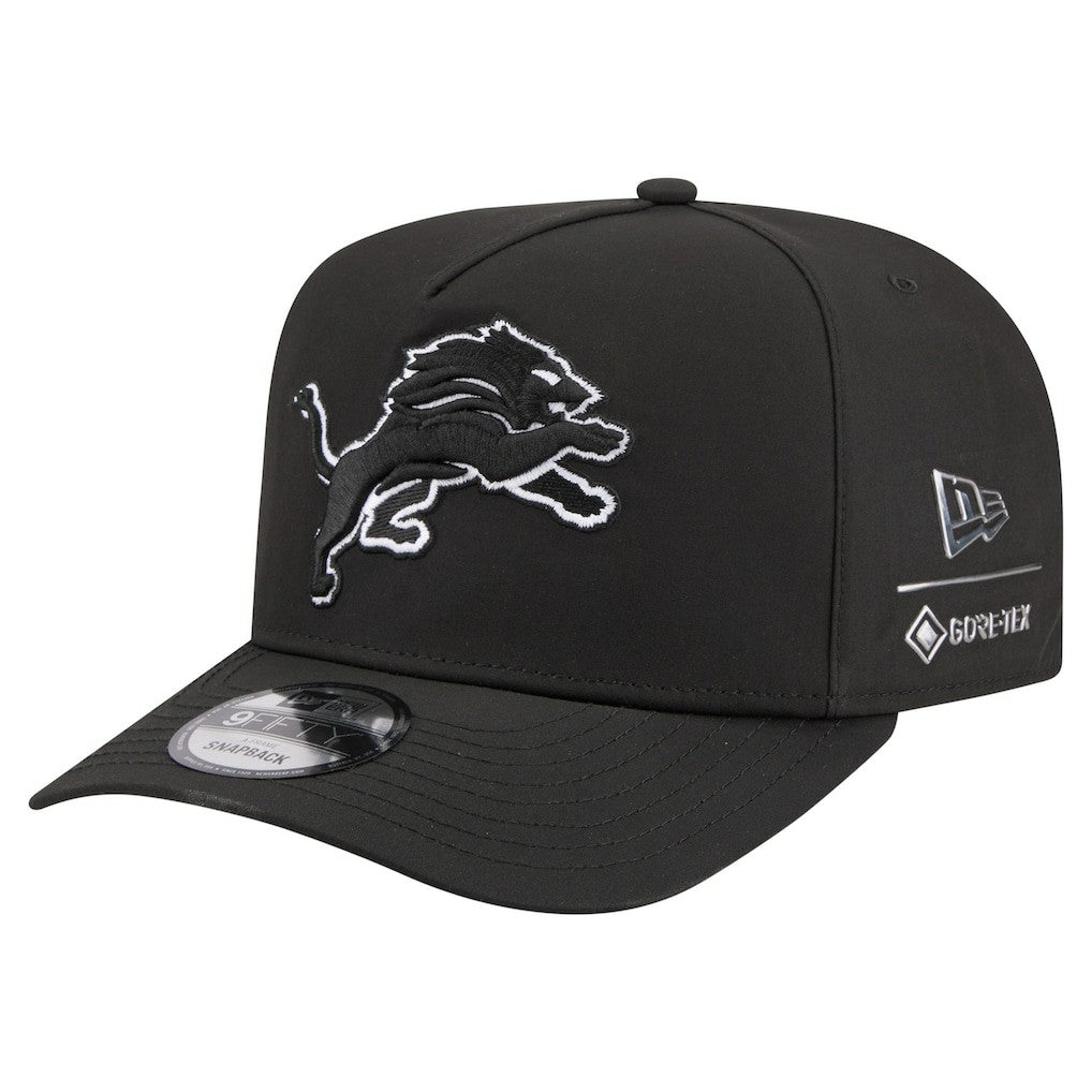 Detroit Lions New Era Gore-Tex A-Frame 9FIFTY Adjustable Hat - Black - NFL
