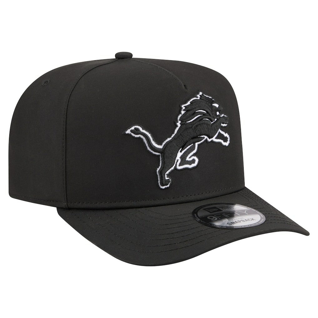 Detroit Lions New Era Gore-Tex A-Frame 9FIFTY Adjustable Hat - Black - NFL