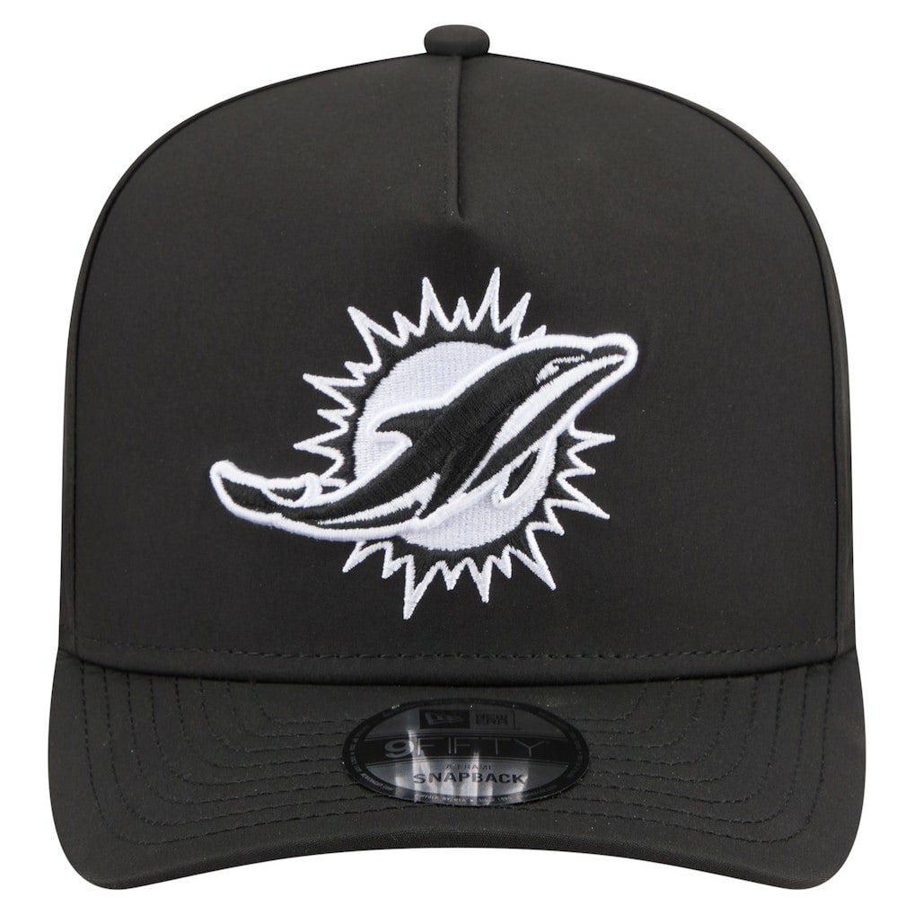 Miami Dolphins New Era Gore-Tex A-Frame 9FIFTY Adjustable Hat - Black - NFL