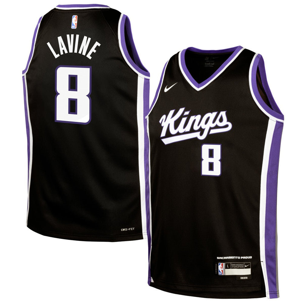 Nike Zach LaVine Sacramento Kings Youth Swingman Jersey Icon Edition Black