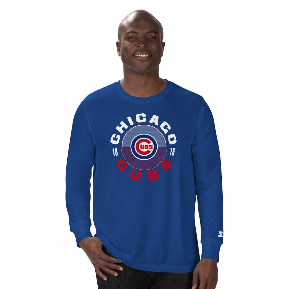 Chicago Cubs Starter Halftime Long Sleeve T-Shirt Sale