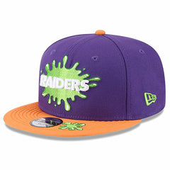 Las Vegas Raiders New Era Youth Nickelodeon Slime 9FIFTY Snapback Hat - Purple/Orange - NFL
