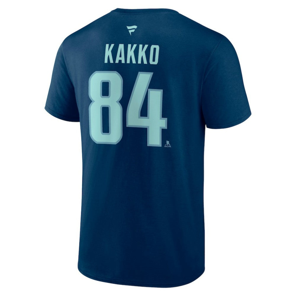 Kaapo Kakko Seattle Kraken Fanatics Authentic Stack Name & Number T-Shirt - Navy | Fanatics near me