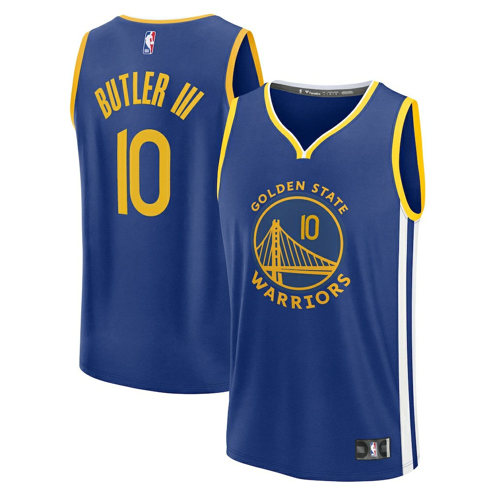 Fanatics Jimmy Butler III Golden State Warriors Youth Fast Break Replica Player Jersey  Icon Editi- Royal
