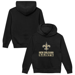 New Orleans Saints Outerstuff Preschool Back to Basics Hoodie - Black - NFL