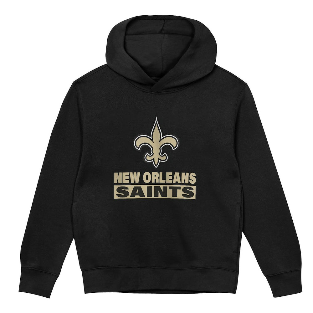 New Orleans Saints Outerstuff Preschool Back to Basics Hoodie - Black - NFL