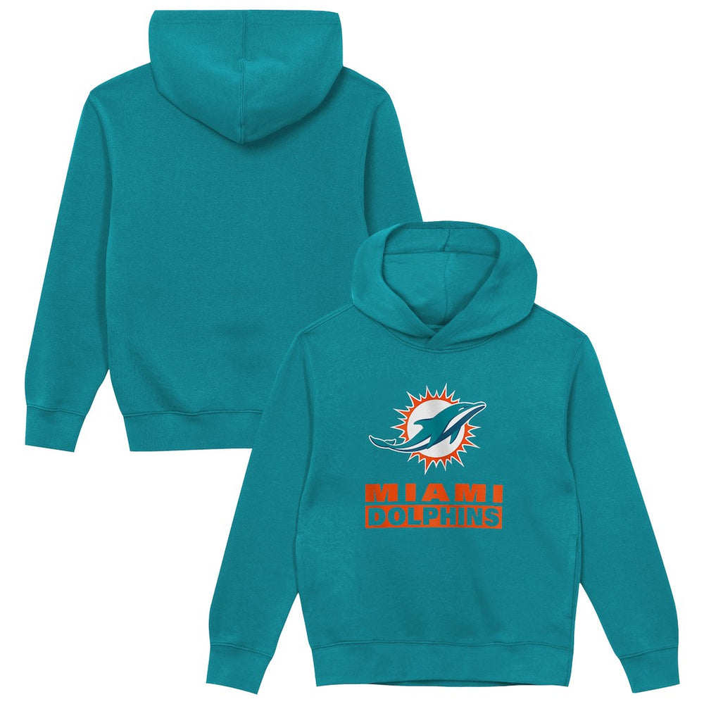 Miami Dolphins Outerstuff Preschool Back to Basics Hoodie - Aqua - NFL