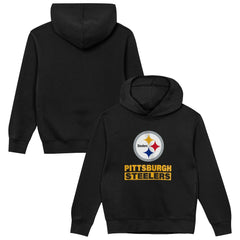 Pittsburgh Steelers Outerstuff Preschool Back to Basics Hoodie - Black - NFL