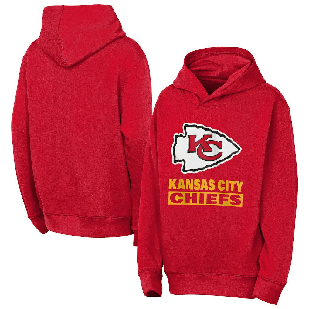 Kansas City Chiefs Outerstuff Youth Back to Basics Hoodie - Red - NFL