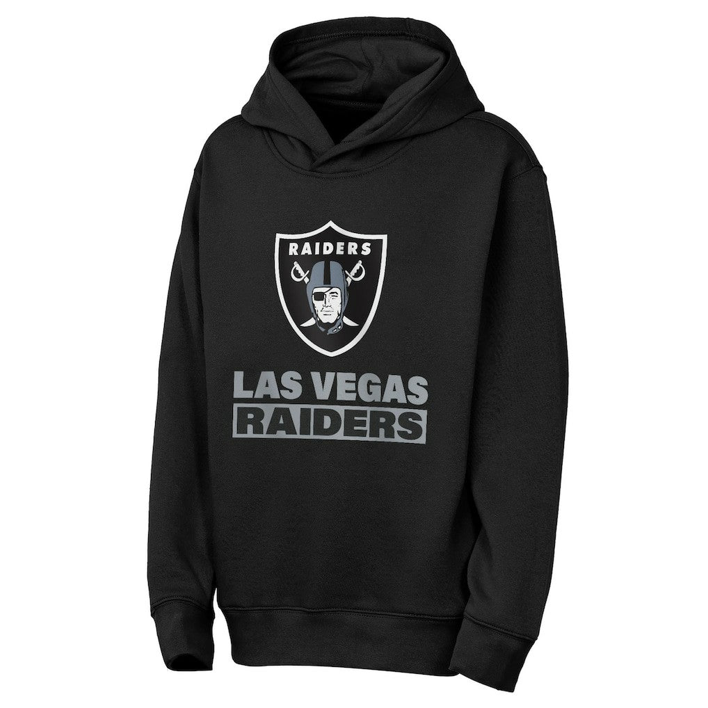 Las Vegas Raiders Outerstuff Youth Back to Basics Hoodie - Black - NFL