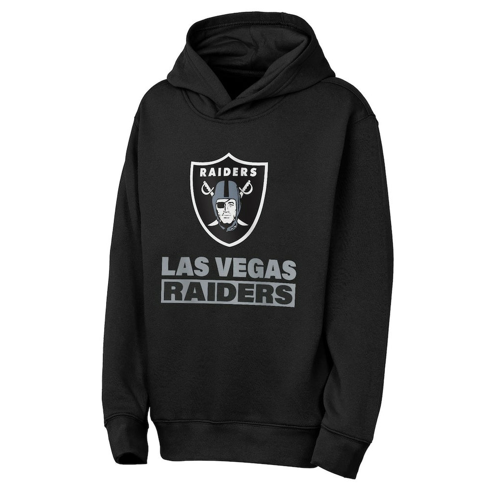 Las Vegas Raiders Outerstuff Youth Back to Basics Hoodie - Black - NFL