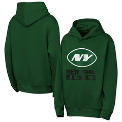 New York Jets Outerstuff Youth Back to Basics Hoodie - Green - NFL