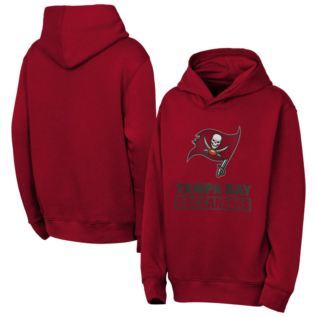 Tampa Bay Buccaneers Outerstuff Youth Back to Basics Hoodie - Red - NFL