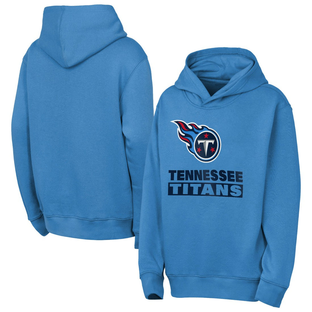 Tennessee Titans Outerstuff Youth Back to Basics Hoodie - Light Blue - NFL