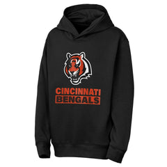 Cincinnati Bengals Outerstuff Youth Back to Basics Hoodie - Black - NFL