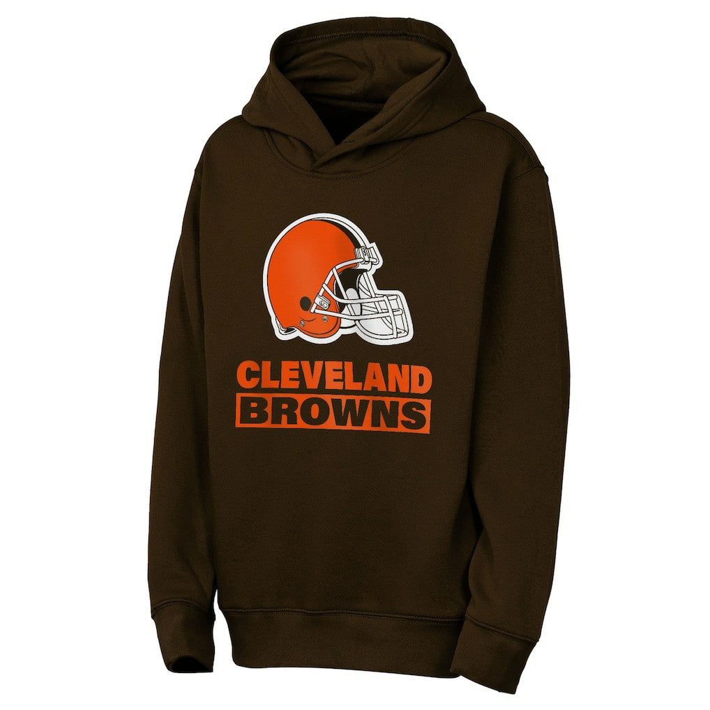 Cleveland Browns Outerstuff Youth Back to Basics Hoodie - Brown - NFL