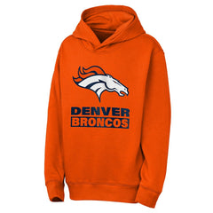 Denver Broncos Outerstuff Youth Back to Basics Hoodie - Orange - NFL