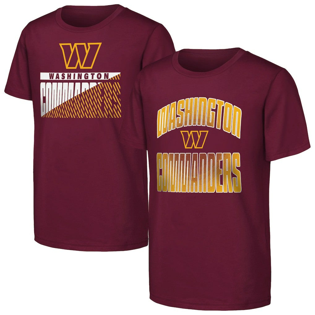 Washington Commanders Outerstuff Youth Never Quit 2-Pack T-Shirt Set - Burgundy - NFL