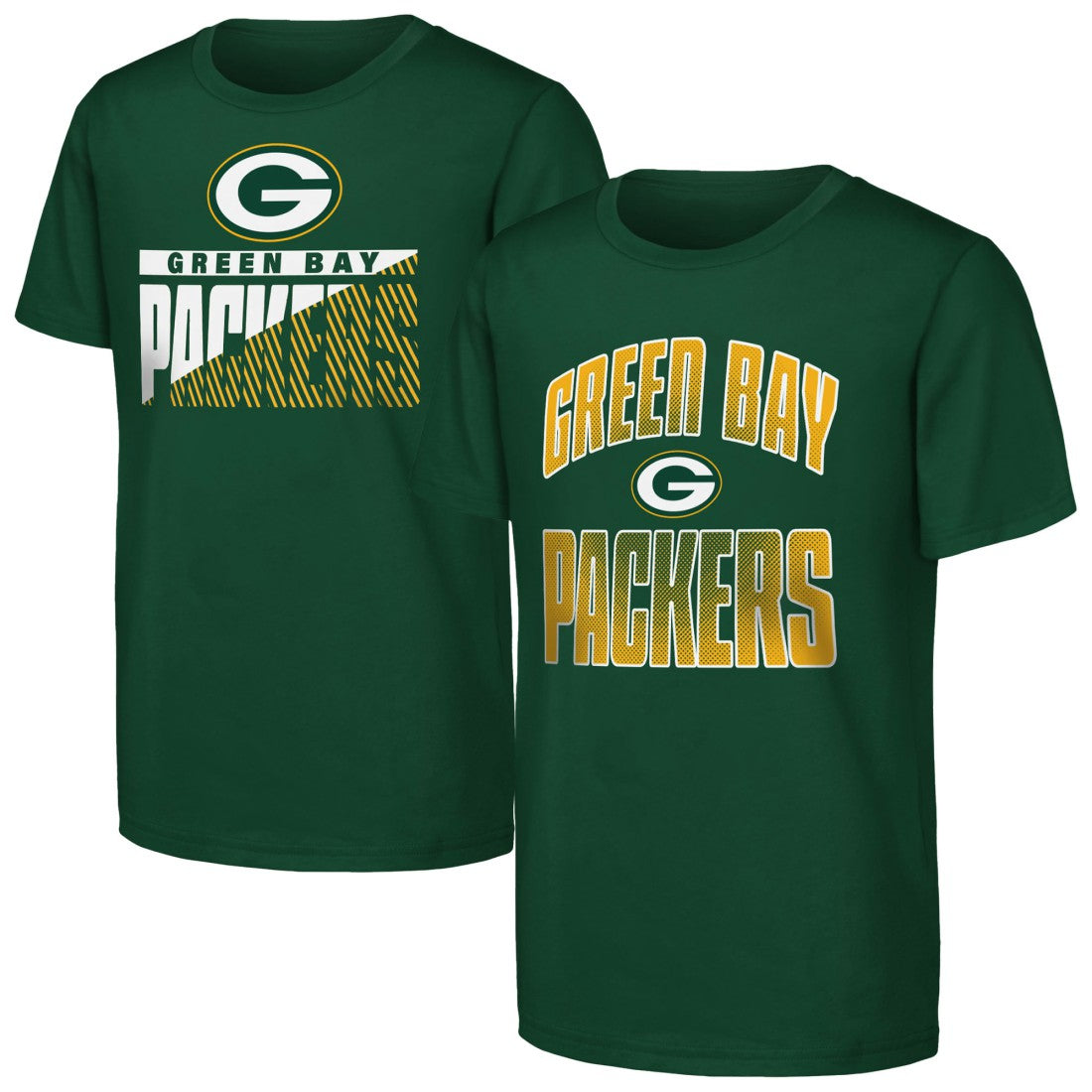 Green Bay Packers Outerstuff Youth Never Quit 2-Pack T-Shirt Set - Green - NFL