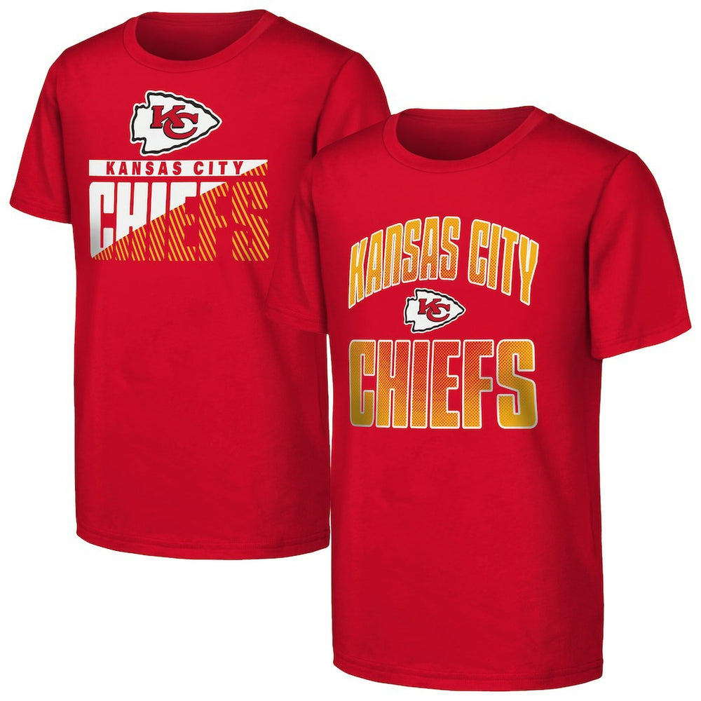 Kansas City Chiefs Outerstuff Youth Never Quit 2-Pack T-Shirt Set - Red - NFL