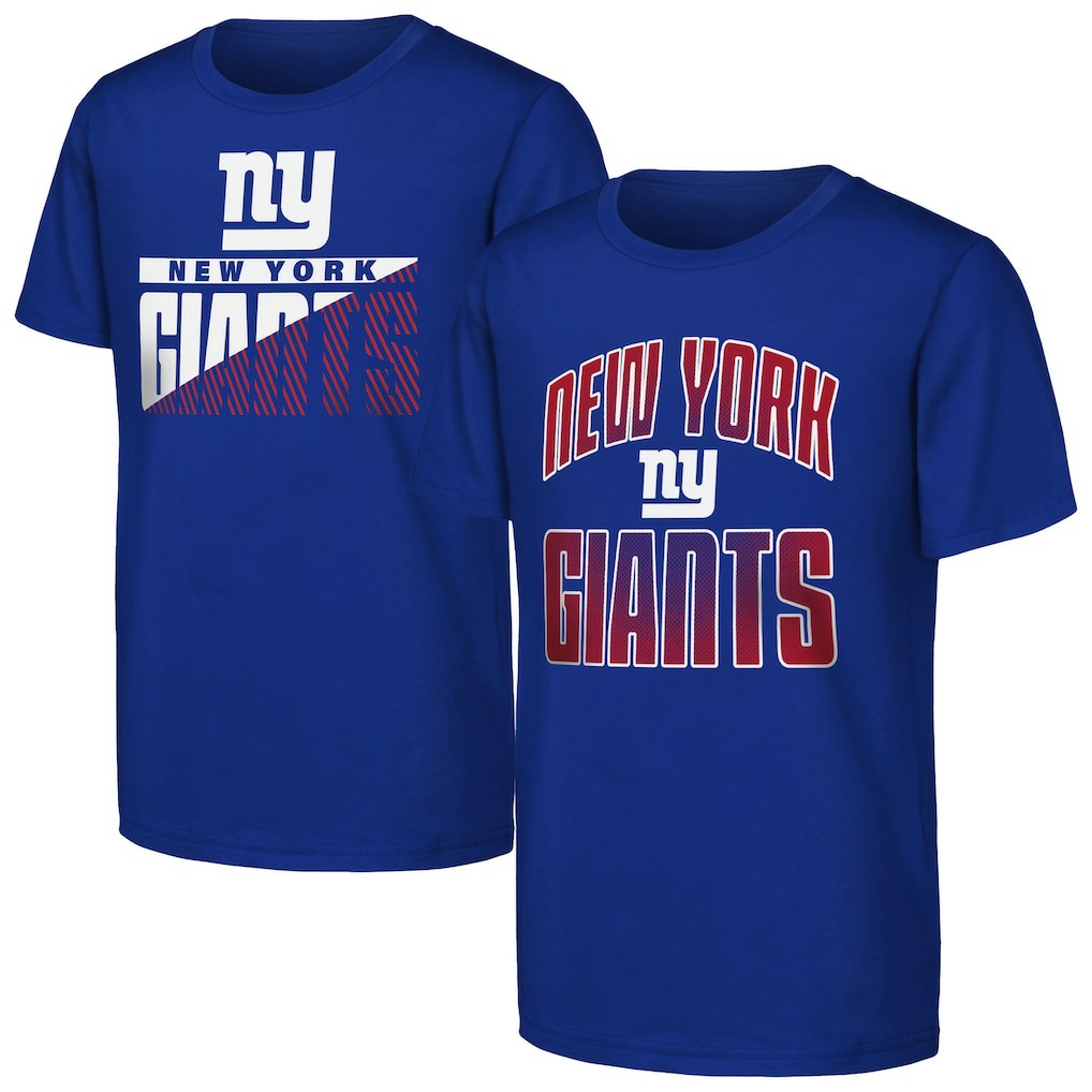 New York Giants Outerstuff Youth Never Quit 2-Pack T-Shirt Set - Royal - NFL