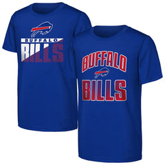 Buffalo Bills Outerstuff Youth Never Quit 2-Pack T-Shirt Set - Royal - NFL