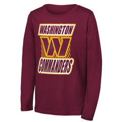 Washington Commanders Outerstuff Youth Never Settle Long Sleeve T-Shirt - Burgundy - NFL