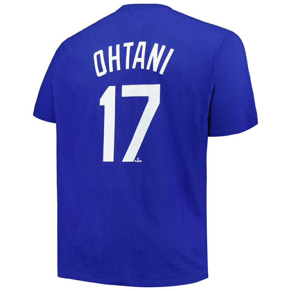 Shohei Ohtani Los Angeles Dodgers Profile Big & Tall Name & Number T-Shirt for sale