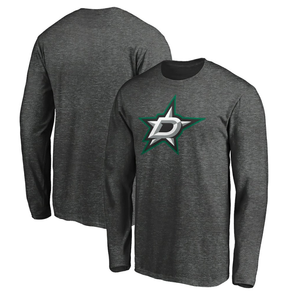 Dallas Stars Fanatics Logo Long Sleeve T-Shirt - Charcoal | Fanatics near me