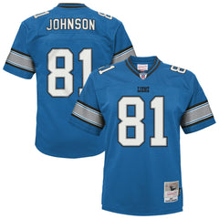 Calvin Johnson Detroit Lions Youth Legacy Replica Jersey - Blue - Mitchell & Ness