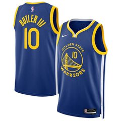 Nike Jimmy Butler III Golden State Warriors Male Swingman Player Jersey Icon Editi- Royal