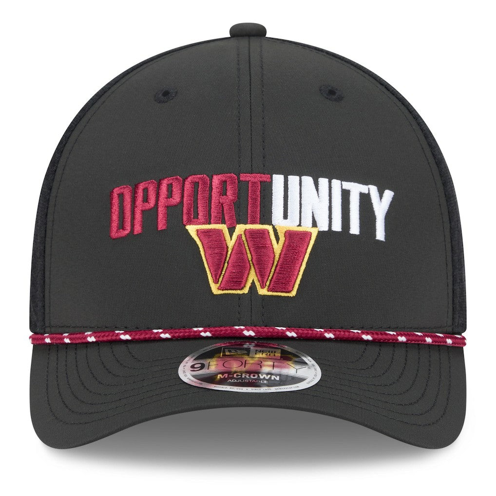Washington Commanders New Era 2025 Inspire Change 9FORTY M-Crown Adjustable Hat - Black - NFL