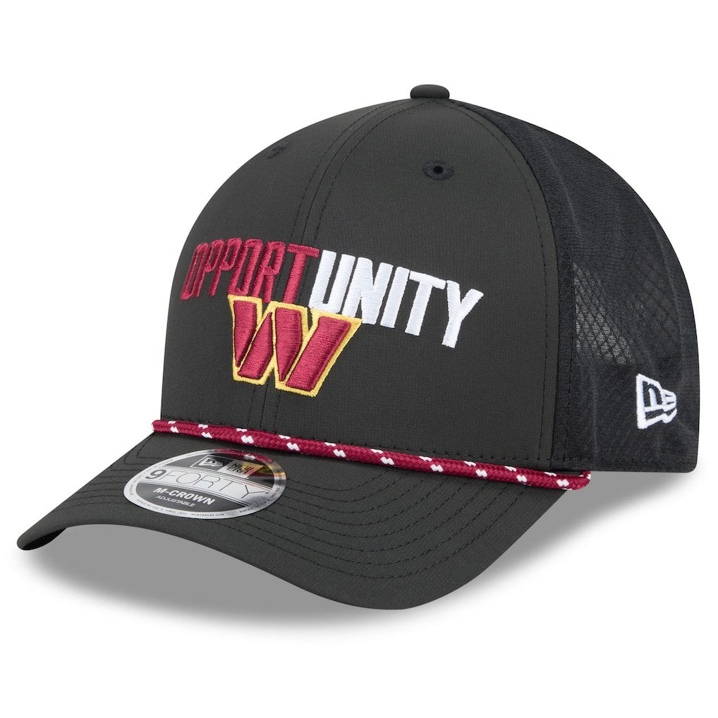 Washington Commanders New Era 2025 Inspire Change 9FORTY M-Crown Adjustable Hat - Black - NFL