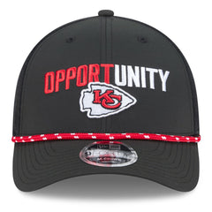 Kansas City Chiefs New Era 2025 Inspire Change 9FORTY M-Crown Adjustable Hat - Black - NFL