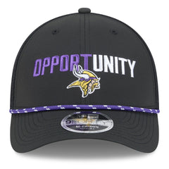 Minnesota Vikings New Era 2025 Inspire Change 9FORTY M-Crown Adjustable Hat - Black - NFL