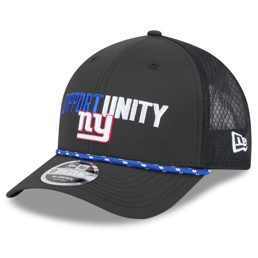 New York Giants New Era 2025 Inspire Change 9FORTY M-Crown Adjustable Hat - Black - NFL