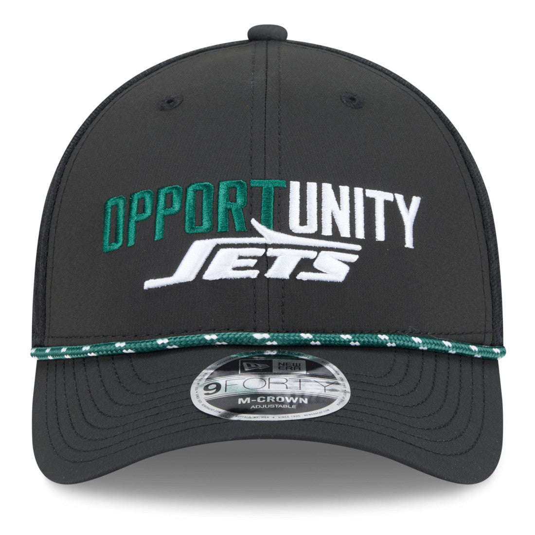 New York Jets New Era 2025 Inspire Change 9FORTY M-Crown Adjustable Hat - Black - NFL
