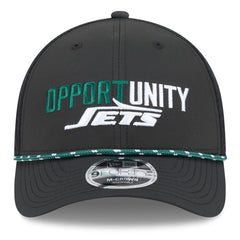 New York Jets New Era 2025 Inspire Change 9FORTY M-Crown Adjustable Hat - Black - NFL