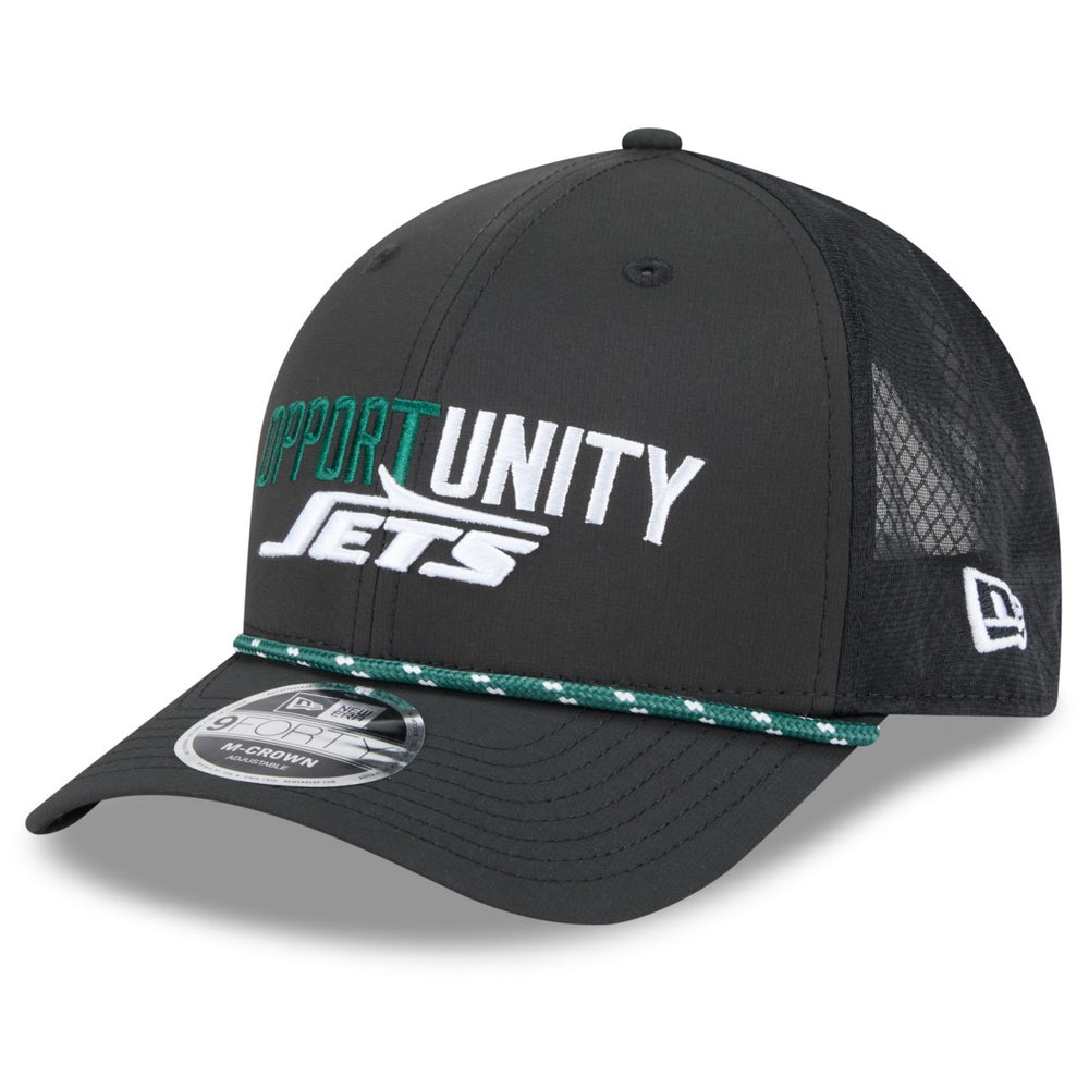 New York Jets New Era 2025 Inspire Change 9FORTY M-Crown Adjustable Hat - Black - NFL