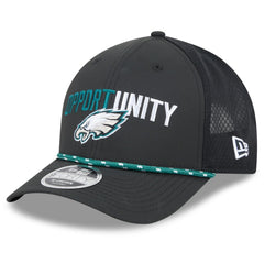Philadelphia Eagles New Era 2025 Inspire Change 9FORTY M-Crown Adjustable Hat - Black - NFL