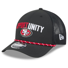 San Francisco 49ers New Era 2025 Inspire Change 9FORTY M-Crown Adjustable Hat - Black - NFL