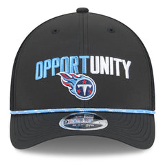 Tennessee Titans New Era 2025 Inspire Change 9FORTY M-Crown Adjustable Hat - Black - NFL